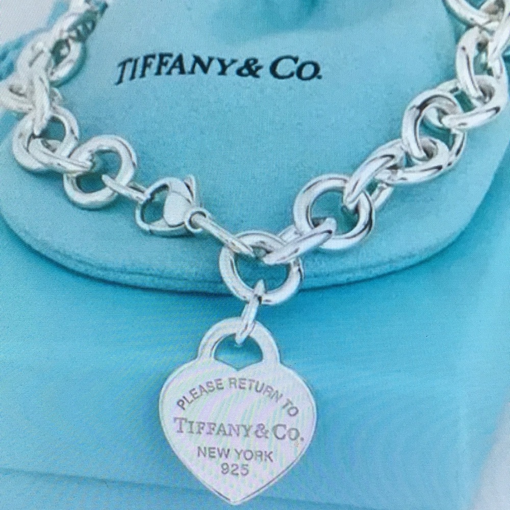 Tiffany & Co. Silver Heart Tag Necklace